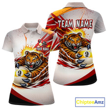 Load image into Gallery viewer, Red Thunders Tiger Claws Pool 8 Ball Billiard Shirt For Women Personalized Billiard Team Jerseys NYN2631
