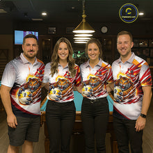Load image into Gallery viewer, Red Thunders Tiger Claws Pool 8 Ball Billiard Shirt For Women Personalized Billiard Team Jerseys NYN2631