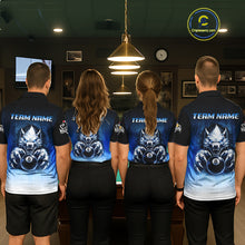 Load image into Gallery viewer, Blue Grunge Claws Wolf 8 Ball Pool Women Billiard Polo &amp; 1/4-Zip Shirt Personalized Billiard Team Names NYN2737