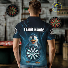 Load image into Gallery viewer, Custom Funny Penguin Icy Dartboard Dart Polo Shirt For Men Outfits Dart Jerseys NYN1544