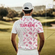 Load image into Gallery viewer, Pink Cowgirl Golf Polo Shirts For Men Custom Cowgirl Funny Golf Shirts, Upf Golf Shirts NYN3394