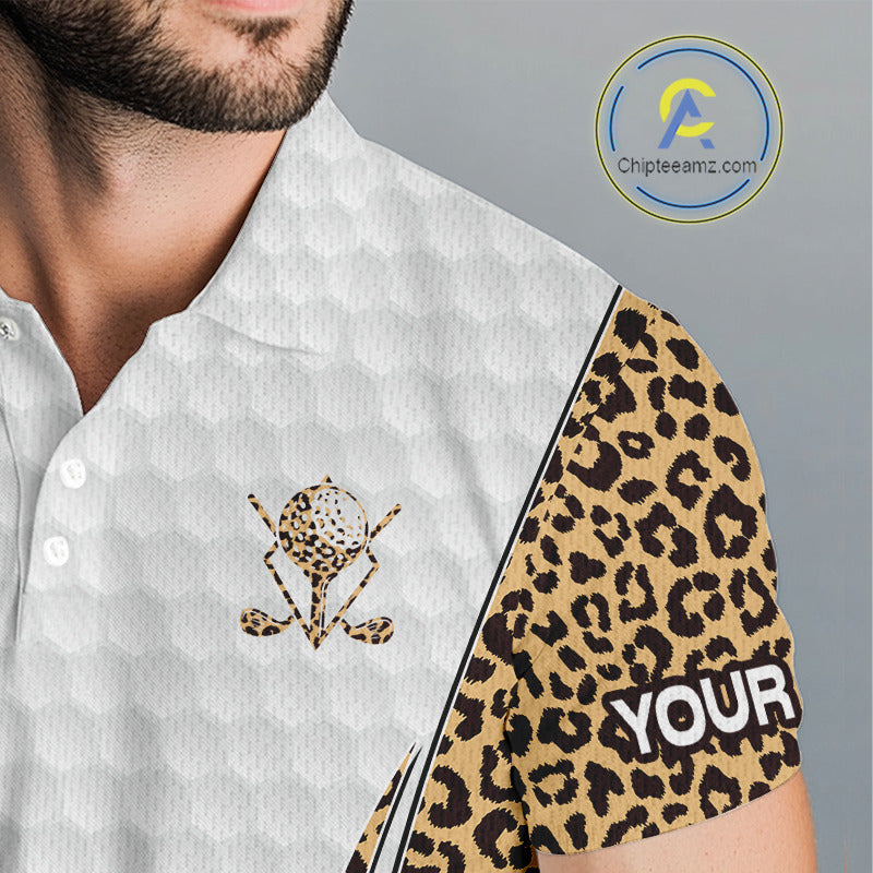 Camouflage Pattern Golf Ball Mens Golf Polo Shirts Custom Golf Team Clothing Golf Gifts For Men  NYN2836