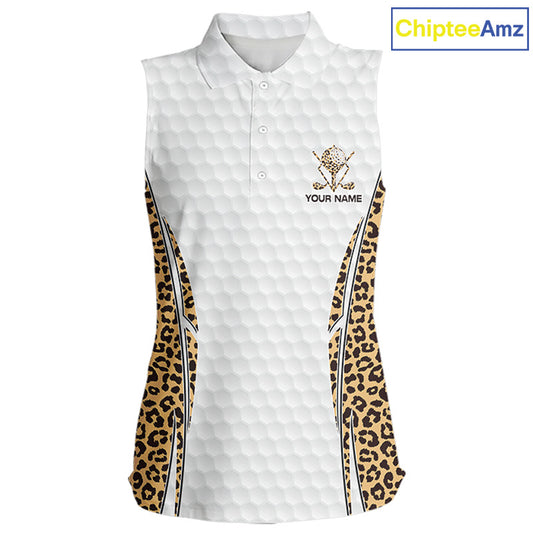 Camouflage Pattern Golf Ball Womens Golf Sleeveless Polo Shirts Custom Golf Team Clothing Golf Gifts For Women NYN2836