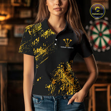 Load image into Gallery viewer, Personalized Funny Beer Cheer And Play Darts Polo &amp; 1/4-Zip Shirt For Women Beers Dart Team Jerseys NYN2946