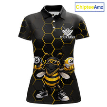 Load image into Gallery viewer, Hexagon Funny Thief-Bee 8 Ball And 9 Ball Women Billiard Pool Jersey Custom Billiard Team Appeal NYN2760