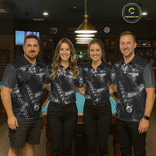 Load image into Gallery viewer, Aim Shoot Swear Repeat Ball Pool Women Polo &amp; 1/4-Zip Team Shirt Custom 8 Ball Billiards Apparel NYN2466