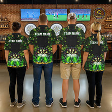 Load image into Gallery viewer, Cheer Beer &amp; Play Dartboard Shamrock Men Darts Quarter-Zip Shirt Custom St Patrick's Day Darts Jersey NYN2534