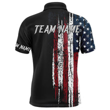 Load image into Gallery viewer, American flag bowling shirt for men and women custom bowling jersey for team Patriots bowlers shirt BL01