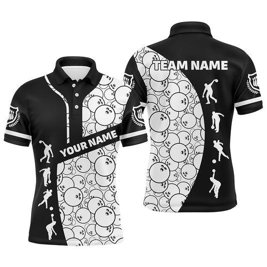 Personalized 3D Men's Bowling Team Jersey Bowling Shirt American Bowling Polo Shirt QZT56-3