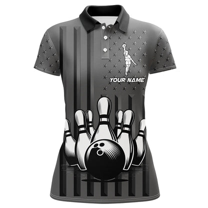 Personalized Bowling Shirt for Women Camo Bowling Jersey Polo Shirt Unisex QZT276