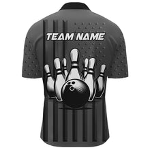 Load image into Gallery viewer, Personalized Bowling Shirt for Men Camo Bowling Jersey 1/4 Zip Shirt Unisex QZT276