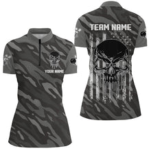 Load image into Gallery viewer, Personalized 1/4 Zip Bowling Jerseys for Women Bowling Shirt Unisex QZT282