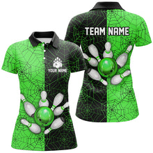 Load image into Gallery viewer, Custom Camo Polo Bowling Shirt Women Spider Bowling Team Jersey Multicolor QZT458