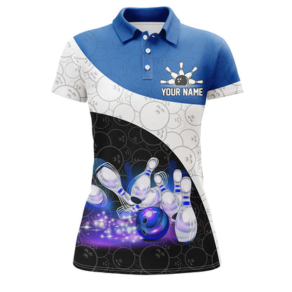 Personalized Bowling Shirt Custom Bowling Team League Bowling Jersey Women Polo Shirt QZT260