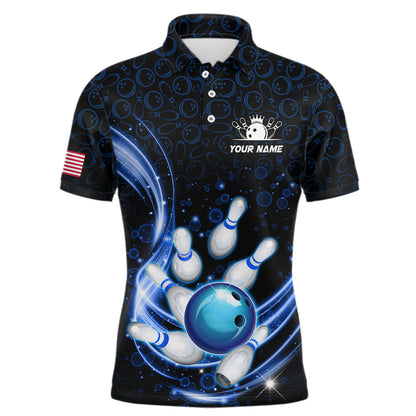 Personalized Camo Bowling Shirt for Men Custom Bowling Jersey Bowling Team League Polo Shirt QZT251