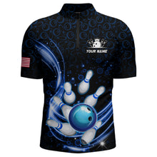 Load image into Gallery viewer, Personalized Camo Bowling Shirt for Men Custom Bowling Jersey Bowling Team League Quarter-Zip QZT251