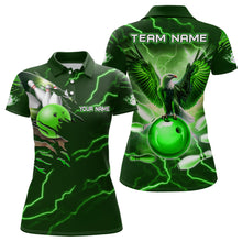Load image into Gallery viewer, Personalized Women Polo Eagle Bowling Shirts Bowling Team League QZT437