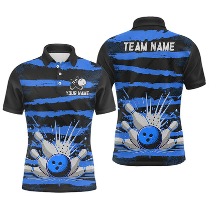Men Camo Bowling Shirts Polo Custom Bowling Team Jersey League Multicolor QZT472