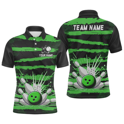 Men Camo Bowling Shirts Polo Custom Bowling Team Jersey League Multicolor QZT472