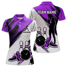 Load image into Gallery viewer, Personalized Women Polo Bowling Shirts Camo Bowling Team Jersey Multicolor QZT477