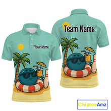 Load image into Gallery viewer, Summer Funny Bowling Jersey for Men and Women Custom Polo Bowling Shirt Bowling League Team Outfit QZT696