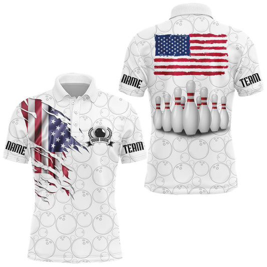 Personalized 3D Men's Bowling Team Jersey Bowling Shirt American Bowling Polo Shirt QZT43-2