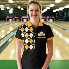 Load image into Gallery viewer, Chick Bowling Shirt Funny Chicken Bowling Team Jersey for Women Polo &amp; Quarter-Zip Bowling League QZT705