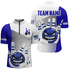 Load image into Gallery viewer, Custom Bowling Shirt Funny Bowling Shirt for Men Bowling Team Jersey 1/4 Zip Shirt Unisex QZT254