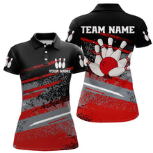 Load image into Gallery viewer, Personalized Women's Bowling Jersey Polo Bowling Team Shirts Bowlwing Gifts QZT501