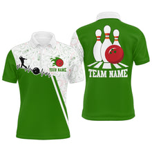 Load image into Gallery viewer, Men's Bowling Shirt Personalized Camo Bowling Jersey Polo  Bowling Shirt QZT419
