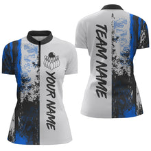 Load image into Gallery viewer, Camo 3D Bowling Shirts Women Custom Bowling Team Jersey Quarter Zip Multicolor QZT469
