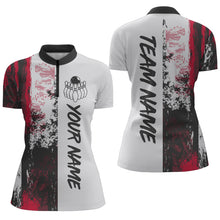 Load image into Gallery viewer, Camo 3D Bowling Shirts Women Custom Bowling Team Jersey Quarter Zip Multicolor QZT469