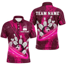 Load image into Gallery viewer, Custom Men 3D Bowling Shirts Bowling Team Jersey Polo Bowlers Gifts Multicolor QZT473