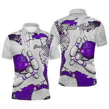 Load image into Gallery viewer, Personalized Unisex Bowling Jersey Polo Bowling Team Shirt for Men Bowler Gift QZT498