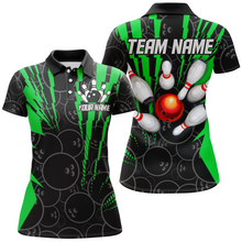 Load image into Gallery viewer, Custom Bowling Shirts Camo Bowling Jersey Quarter Zip Shirt for Women QZT415