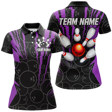 Load image into Gallery viewer, Custom Bowling Shirts Camo Bowling Jersey Quarter Zip Shirt for Women QZT415