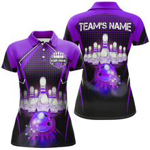 Load image into Gallery viewer, Custom Polo Bowling Shirt Women Bowling Team Jersey QZT59