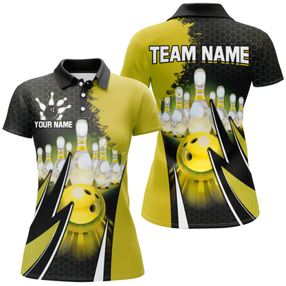 Personalized Bowling Shirts for Women Bowling Team Jersey Polo Bowling Shirt QZT440