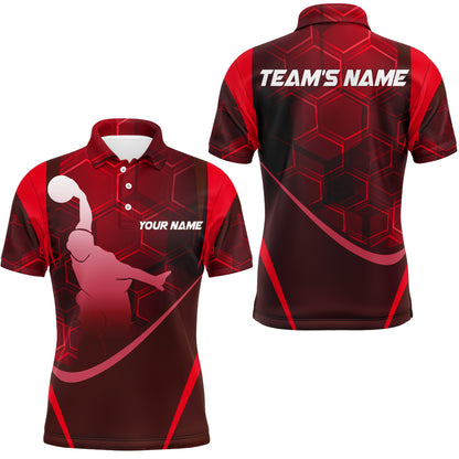 Custom Bowling Shirt for Men Bowling Jersey Bowling Team League Polo Shirt QZT28