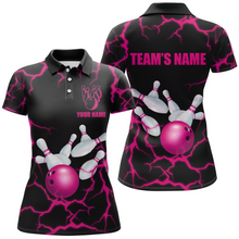 Load image into Gallery viewer, Personalized 3D Women's Bowling Team Jersey Bowling Shirt American Bowling Polo Shirt QZT33