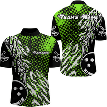 Load image into Gallery viewer, Personalized 3D Men's Bowling Team Jersey Bowling Shirt American Bowling Quarter-Zip Shirt QZT43-8