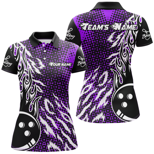 Personalized 3D Women's Bowling Team Jersey Bowling Shirt American Bowling Polo Shirt QZT43-8