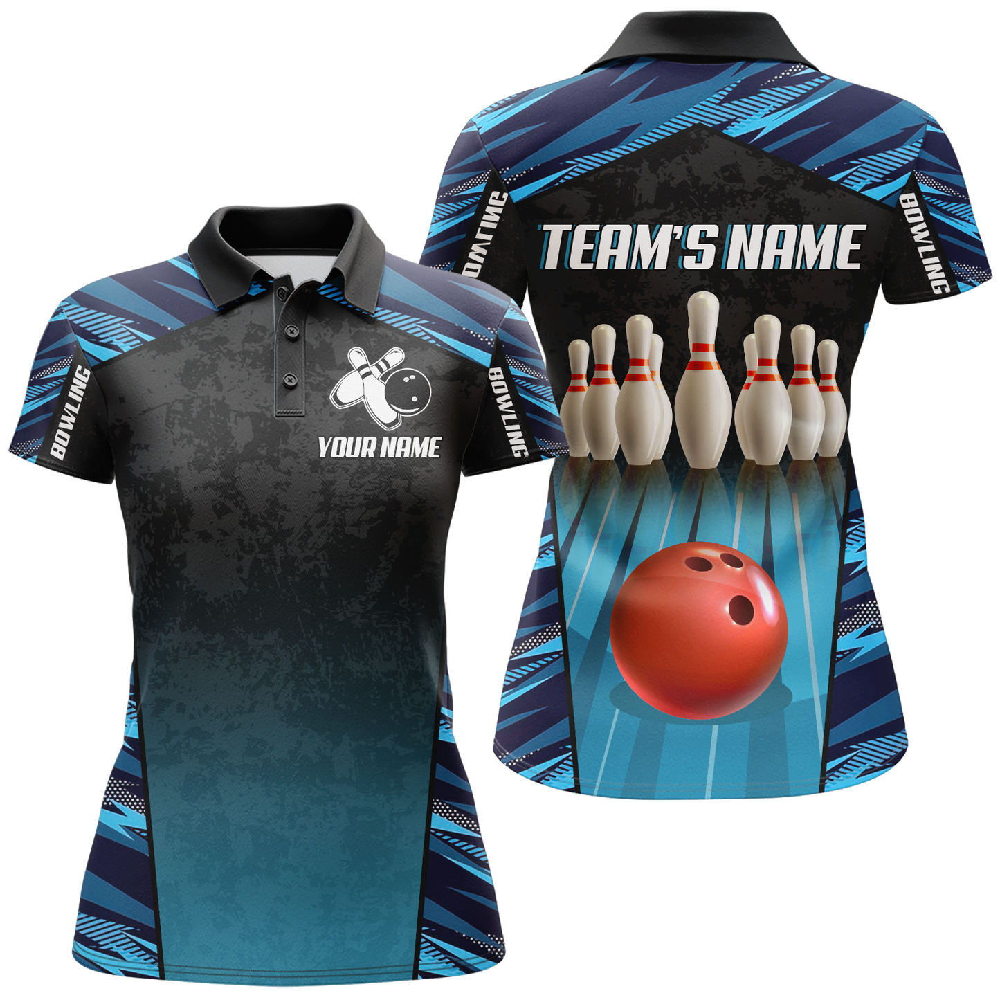 Custom Bowling Shirt for Women Bowling Jersey Bowling Team League Quarter-Zip Shirt QZT72