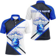 Load image into Gallery viewer, Custom Bowling Shirt for Men, Personalized Bowling Jersey, Men's Bowling Polo Shirt QZT41