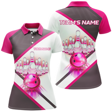 Load image into Gallery viewer, Custom Bowling Shirt for Women, Personalized Bowling Jersey , Women's Bowling Polo Shirt QZT41