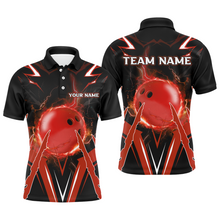 Load image into Gallery viewer, Personalized Bowling Team Shirts for Men Polo Short Sleeves Bowling Multicolor QZT455