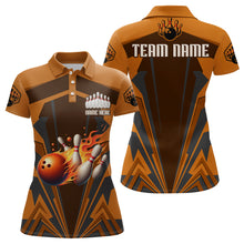 Load image into Gallery viewer, Personalized Bowling Jersey Custom Bowling Team Jersey Bowling Polo Shirt for Women QZT23
