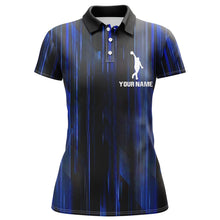 Load image into Gallery viewer, Custom Bowling Shirt For Women Blue 3D Bowling Jersey Team League Personalized Bowling Polo Shirt BDT308