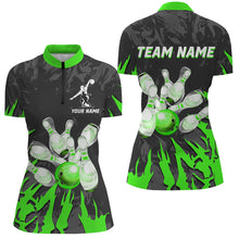 Load image into Gallery viewer, Custom Bowling Quarter-Zip Shirt For Men &amp; Women Team Bowling Jersey Multicolor BDT458