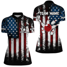 Load image into Gallery viewer, American Flag Bowling Shirts Unisex Custom 1/4 Bowling Team Jersey For Men &amp; Women BDT479